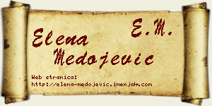 Elena Medojević vizit kartica